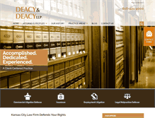 Tablet Screenshot of deacylaw.com